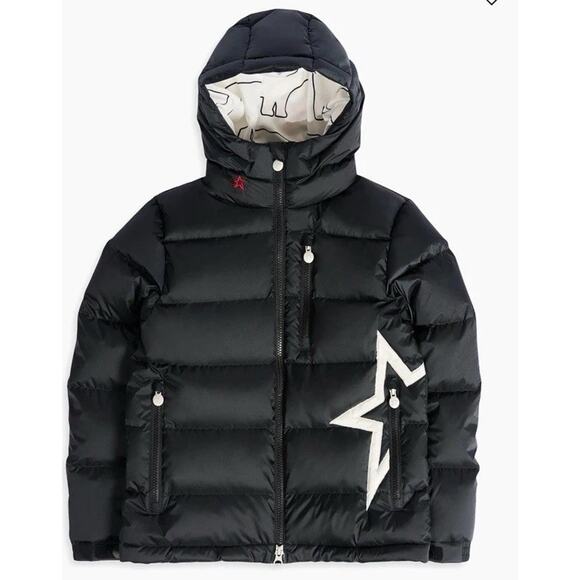 Perfect Moment Kid's Super Mojo Puffer Ski Jacket Down Black Girls Sz 14 NWT - Picture 1 of 16